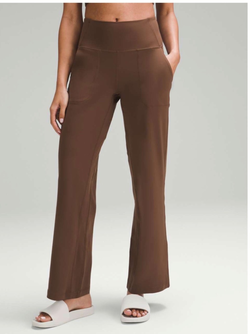 Lululemon Women's Align High-Rise Wide-Leg Pant 31" Inseam Java Brown Sz 6 $128